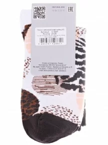 Женские спортивные носки "Красная ветка", С-2237, КОРИЧНЕВЫЕ