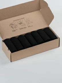 Набор из 7 пар мужских носков "Нева-Сокс", 7-ПН-01Э, черные