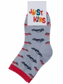 Детские носки "Красная ветка", С-2113, СЕРО-КРАСНЫЕ