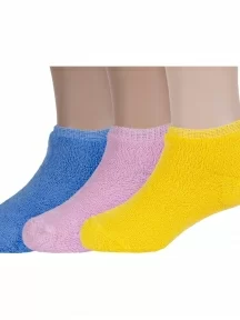 Комплект из 3 пар детских махровых носков ХОХ микс 8 (3-DZ-3R18)