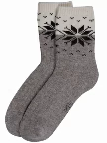 Носки из 100% монгольской шерсти (Монголка), 01108, СЕРЫЕ