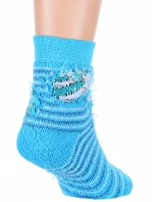 Детские махровые носки Брестские (БЧК), 14С3060, рис. 411, БИРЮЗОВЫЕ