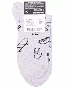 Мужские носки Брестские (БЧК), 16С2127, рис. 530, СВЕТЛО-СЕРЫЕ МЕЛАНЖ