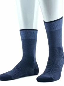 Мужские носки из мерсеризованного хлопка Sergio Di Calze (PINGONS), 17SC4, СИНИЕ