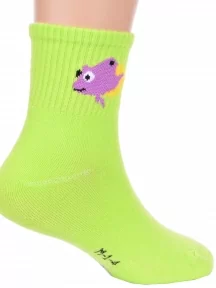 Детские спортивные носки Hobby Line, Ндх3594, САЛАТОВЫЕ