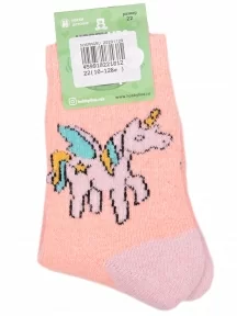 Детские теплые махровые носки Hobby Line, Ндад7622-6, ПЕРСИКОВЫЕ