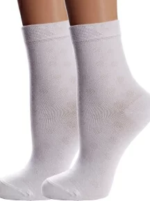 Комплект из 2 пар детских носков Conte kids, 2-13С-9СП, рис. 609, БЕЛЫЕ