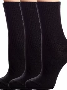 Комплект из 3 пар детских спортивных носков Conte kids, 3-20С-167СП, рис. 000, ЧЕРНЫЕ