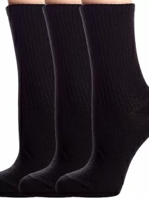 Комплект из 3 пар детских спортивных носков Conte kids, 3-20С-167СП, рис. 000, ЧЕРНЫЕ