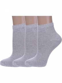 Комплект из 3 пар женских носков Альтаир, 3-А61, СВЕТЛО-СЕРЫЕ
