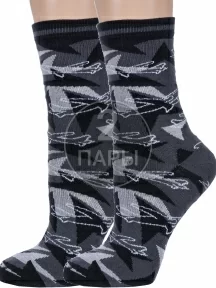 Комплект из 2 пар детских носков "Красная ветка", 2-С-2146, ТЕМНО-СЕРЫЕ