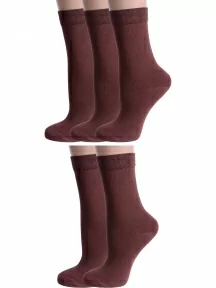 Комплект из 5 пар детских носков Альтаир, 5-А94, ШОКОЛАД