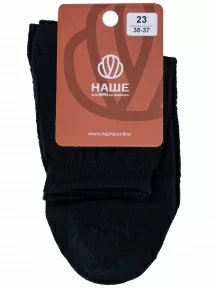 Женские носки "НАШЕ" Смоленской чулочной фабрики, С196, рис. 1, ЧЕРНЫЕ №1