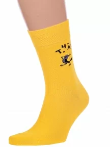 Мужские носки Брестские (БЧК), 23С2153, рис. 490, ЯРКО-ЖЕЛТЫЕ