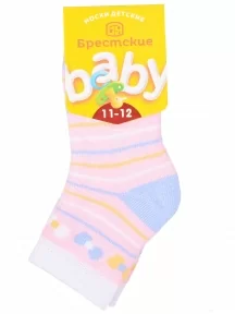 Детские махровые носки Брестские (БЧК), 14С3060, рис. 070, БЛЕДНО-РОЗОВЫЕ