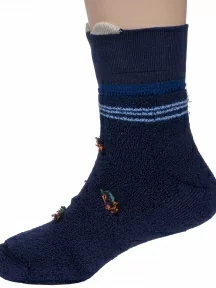 Детские махровые носки LORENZline, Л3, ТЕМНО-СИНИЕ