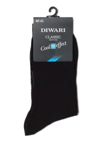 Мужские летние носки DiWaRi рис. 010, ЧЕРНЫЕ (7С-23СП)