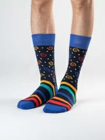 Набор из 3 пар мужских носков MSCLUB №М43, ВИ3-НМ43, "Космо-стрелы"