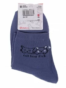 Женские носки Hobby Line, Нжх334-4, ТЕМНО-ДЖИНСОВЫЕ