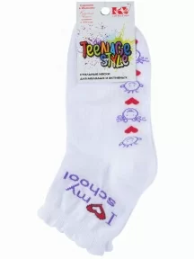 Детские носки "Красная ветка", С-527, БЕЛО-ФИОЛЕТОВЫЕ