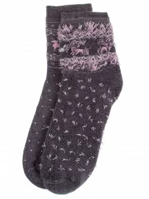 Детские махровые носки RuSocks (Орудьевский трикотаж), Д3-33489Д, ТЕМНО-СЕРЫЕ