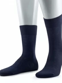 Мужские носки из 100% микромодала Grinston socks (PINGONS), 15D7, ТЕМНО-СИНИЕ
