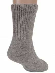 Детские носки из 100% монгольской шерсти (Монголка), 02150, СЕРЫЕ