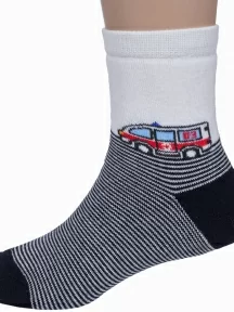 Детские махровые носки LORENZline, Л81, КРЕМОВО-ЧЕРНЫЕ