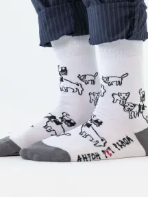 Носки unisex St. Friday Socks "Бессовестные псы, питерские" (anton-1075-02)