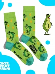 Носки St. Friday Socks Жабки поели, можно и поспать (СМ1758-23)