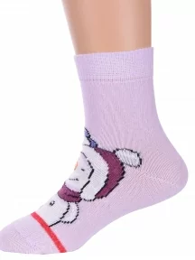 Детские носки Брестские (БЧК), 20С3079, рис. 8002, БЛЕДНО-СИРЕНЕВЫЕ