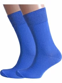 Комплект из 2 пар мужских носков Альтаир, 2-H226, СИНИЕ