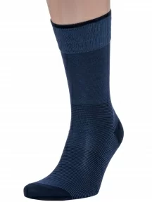 Мужские носки из мерсеризованного хлопка Sergio Di Calze (PINGONS), 17SC4, СИНИЕ