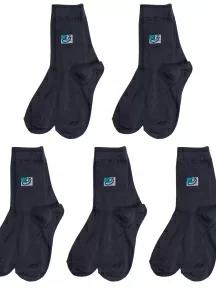 Комплект из 5 пар детских носков Гамма, 5-С475, ТЕМНО-СЕРЫЕ