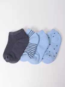Комплект из 4 пар детских носков Альтаир, Д11, ГОЛУБЫЕ/ГРАФИТ