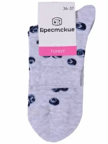 Женские носки Брестские (БЧК), 16с1102, рис. 667 СВЕТЛО-СЕРЫЕ МЕЛАНЖ
