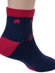 Детские укороченные носки Брестские (БЧК), 15С3085, рис. 485, ТЕМНО-СИНИЕ