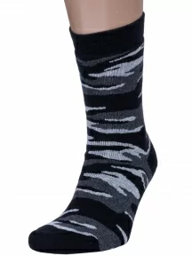 Мужские махровые носки "НАШЕ" Смоленской чулочной фабрики, 532С8, рис. 1, ЧЕРНЫЕ №1