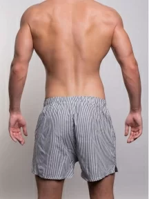 Мужские трусы-шорты из 100% хлопка Sergio Dallini, SG3310-3, СЕРЫЕ