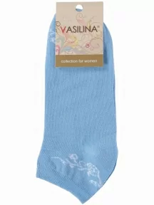 Женские носки VASILINA, 1С3202, ГОЛУБЫЕ