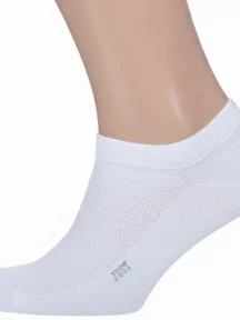 Мужские ультракороткие носки с сеточкой "Красная ветка", С-1314, БЕЛЫЕ