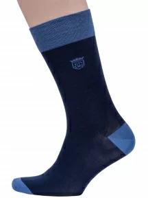 Мужские носки из мерсеризованного хлопка Sergio Di Calze (PINGONS), 15SC17, СИНИЕ/ГОЛУБЫЕ
