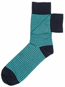 Мужские носки СТАНДАРТ-кэжуал "Челны Текстиль", L34-К2, СИНЕ-БИРЮЗОВЫЕ (без этикеток)