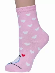 Детские носки "НАШЕ" Смоленской чулочной фабрики, 222С31, рис. 19, РОЗОВЫЕ №24