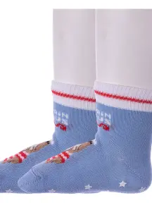 Комплект из 2 пар детских носков Conte kids рис. 471, СВЕТЛО-ГОЛУБЫЕ (2-7С-54СП)