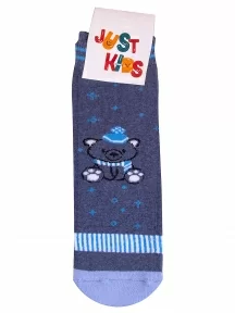 Детские махровые носки "Красная ветка", С-625М, ДЖИНСОВЫЕ