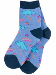Детские махровые носки Брестские (БЧК), 14С3060, рис. 869, ГОЛУБЫЕ