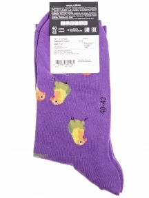 Носки унисекс Брестские (БЧК), 21С4200, рис. 166, ЛИЛОВЫЕ
