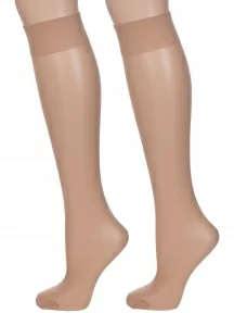 Комплект из 2 пар женских гольфов Conte, 8С-3СП/Tension 20Г, Natural, телесные