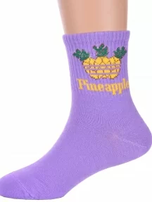 Детские спортивные носки Hobby Line, Ндх3592-07, СИРЕНЕВЫЕ